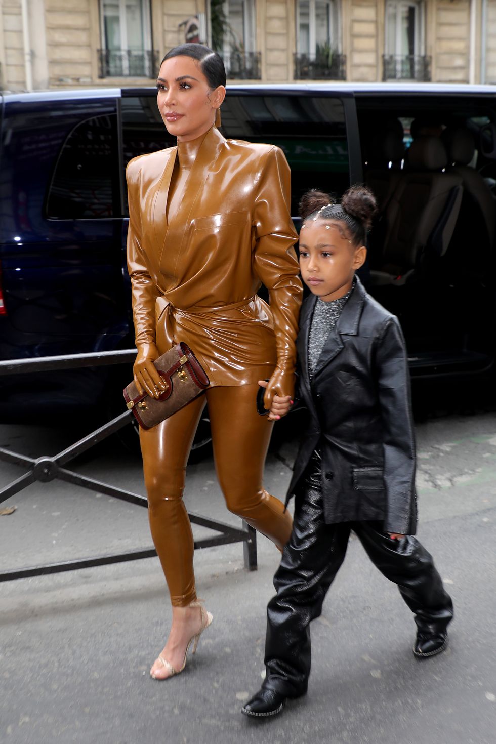Kim And Kourtney Kardashian - Paris Fashion Week