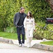 los angeles, ca   april 12 ben affleck and ana de armas are seen on april 12, 2020 in los angeles, california  photo by bg004bauer griffingc images