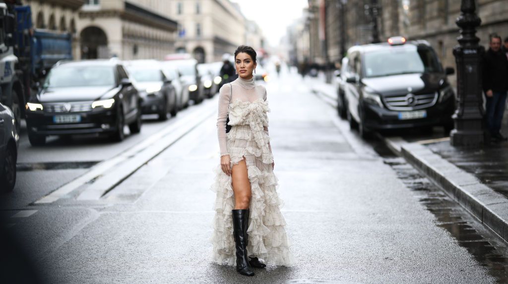 Camila Coelho Off White Boots Street Style Autumn Winter 2020