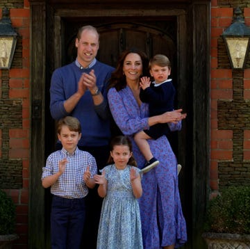 london, england april 23 in this screengrab, prince william, duke of cambridge, catherine duchess of cambridge, prince george of cambridge, princess charlotte of cambridge and prince louis of cambridge clap for nhs carers as part of the bbc children in need and comic relief big night in at london on april 23, 2020 in london, englandthe big night in brings the nation an evening of unforgettable entertainment in a way weve never seen before raising money for and paying tribute to those on the front line fighting covid 19 and all the unsung heroes supporting their communities photo by comic reliefbbc children in needcomic relief via getty images