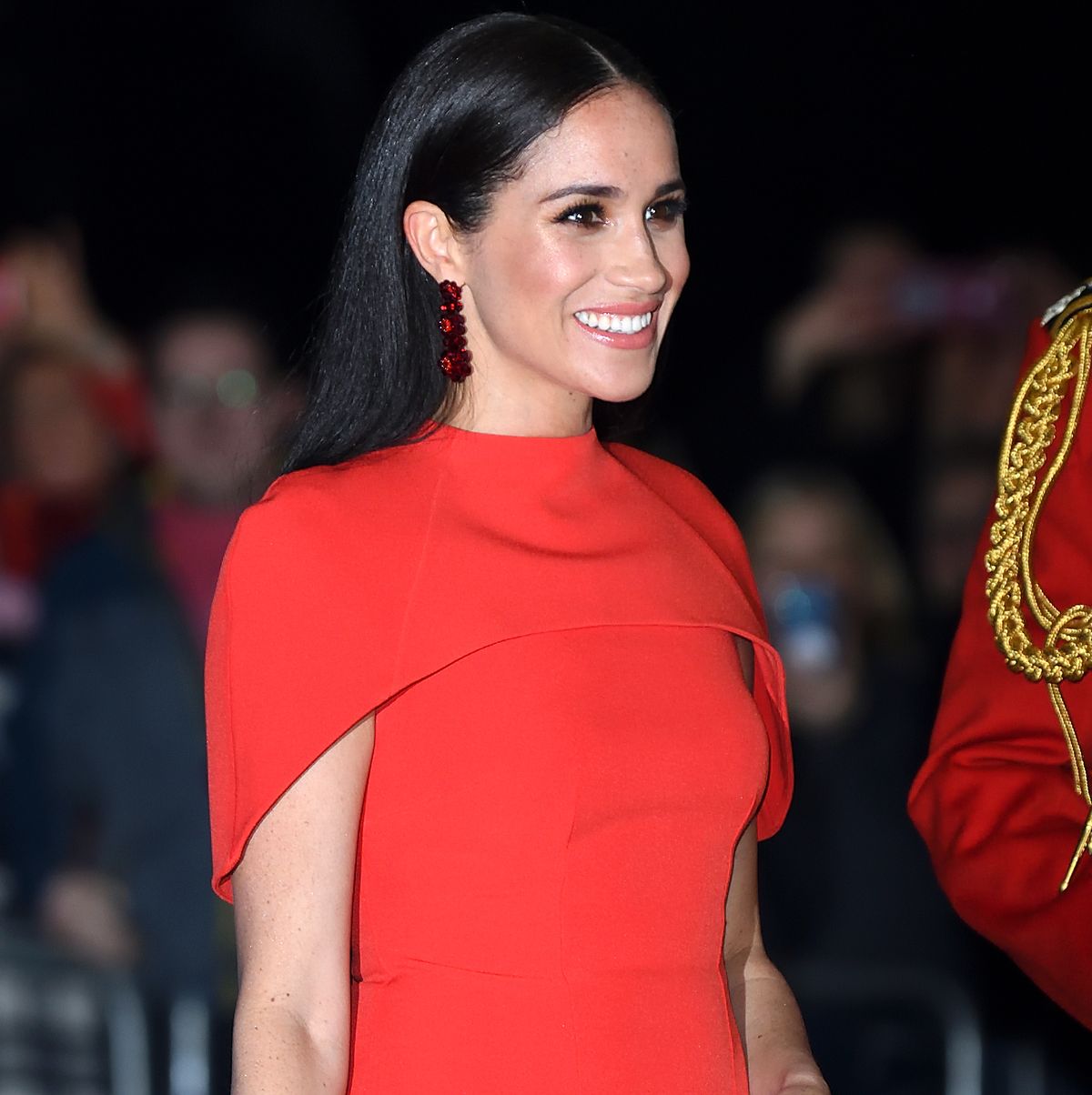 london, england   march 07  meghan, duchess of sussex accompanied by prince harry, duke of sussex attends the mountbatten festival of music at royal albert hall on march 07, 2020 in london, england photo by karwai tangwireimage