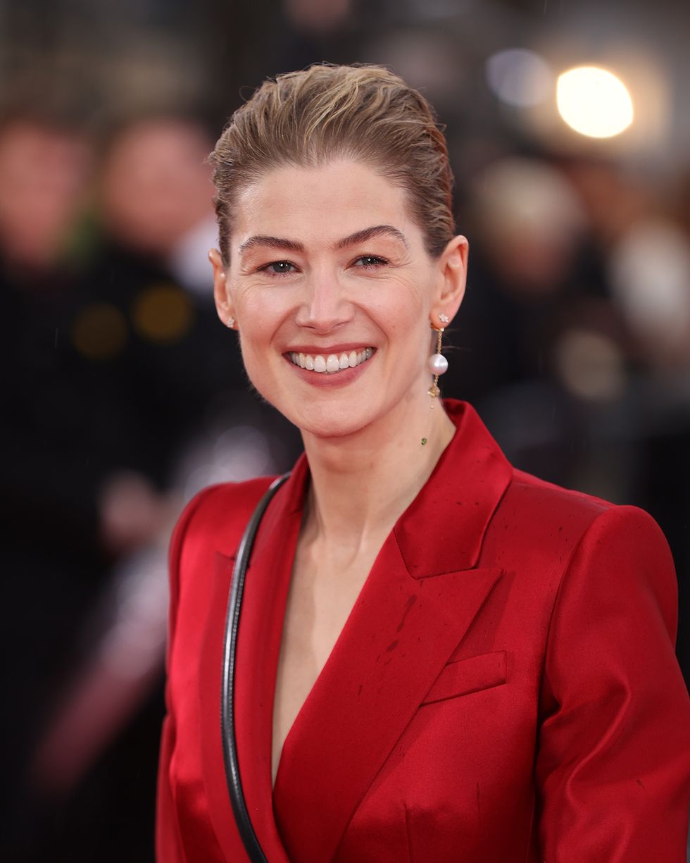 london, england   march 08 rosamund pike attends the radioactive uk premiere at the curzon mayfair on march 08, 2020 in london, england photo by mike marslandwireimage