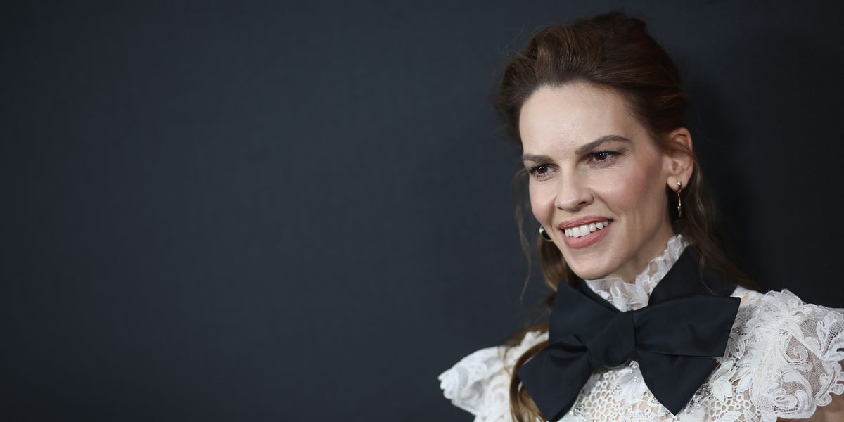 hollywood, california march 09 hilary swank attends the premiere of universal pictures the hunt at arclight hollywood on march 09, 2020 in hollywood, california photo by tommaso boddifilmmagic