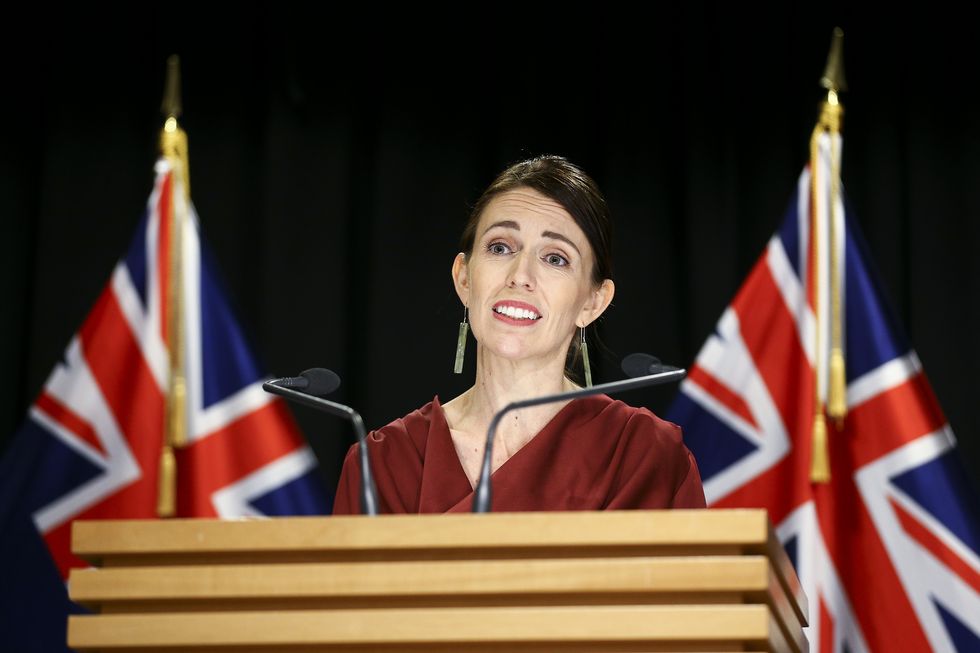 wellington, new zealand   march 17 prime minister jacinda ardern speaks to media at a press conference following a covid 19 financial response package announcement at parliament on march 17, 2020 in wellington, new zealand the new zealand finance minister grant robertson has announced a 121 billion package in response to the ongoing covid 19 pandemic the package contains an initial 500 million for health services, 87 billion in support for businesses and jobs and 28 billion for income support and boosting consumer spending  photo by hagen hopkinsgetty images