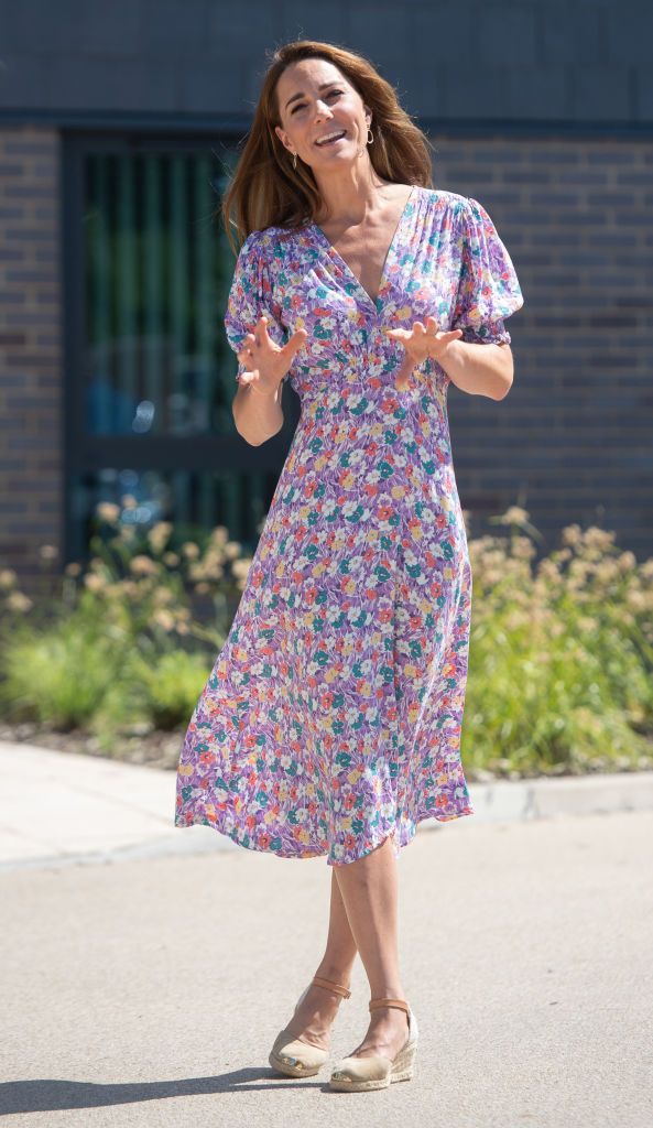 framlingham earl, united kingdom   june 25 catherine, duchess of cambridge during a visit to the nook in framlingham earl, norfolk, which is one of the three east anglias childrens hospices each on june 25, 2020 in framlingham earl, united kingdom photo by joe giddens   wpa poolgetty images