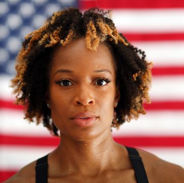 cedar park, texas   may 20 two time olympic gold medalist track and field sprinter natasha hastings poses for a portrait after working out at home on may 20, 2020 in cedar park, texas  the us trials and the tokyo 2020 olympics have been postponed due to the coronavirus and athletes across the globe are now training in isolation under strict policies in place due to the covid 19 pandemic photo by tom penningtongetty images