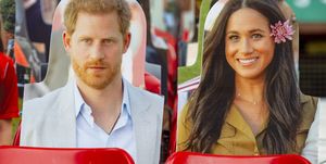nottingham, england   july 15 prince harry, duke of sussex and meghan, duchess of sussex cardboard cut outs in the stand during the sky bet championship match between nottingham forest and swansea city at the city ground stadium on july 15, 2020 in nottingham, england photo by athena picturesgetty images
