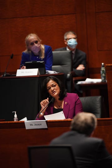 washington, dc  july 28, 2020  rep pramila jayapal d wa questions attorney general william barr during the house judiciary committee on capitol hill in washington dc on july 28, 2020 the committee was interested in learning why federal law enforcement officers were sent to cities where protests were held, among other issues matt mcclainthe washington postpool