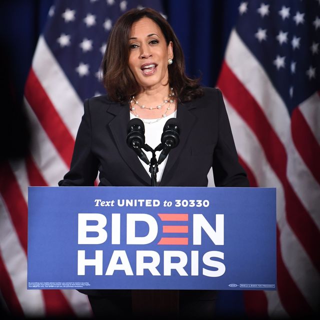 us democratic vice presidential nominee and senator from california, kamala harris, speaks on the administration of us president donald trump failures to contain covid 19, in washington, dc, on august 27, 2020 photo by eric baradat  afp photo by eric baradatafp via getty images