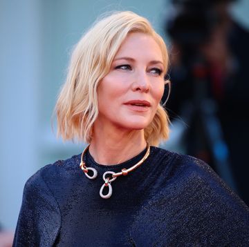 cate blanchett poses on the red carpet during the 77th venice film festival on september 02, 2020 in venice, italy  photo by matteo chinellatonurphoto via getty images