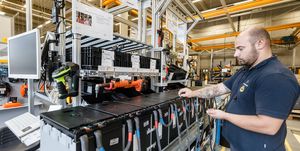 23 september 2020, hamburg, norderstedt one employee manufactures lithium ion block batteries at the jungheinrich plant in norderstedt photo markus scholzdpa photo by markus scholzpicture alliance via getty images