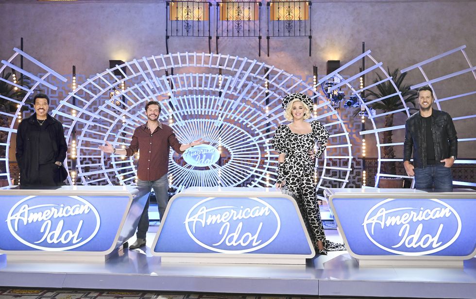 american idol   the iconic star maker competition series american idol welcomes back music industry legends, judges luke bryan, katy perry and lionel richie, and veteran host ryan seacrest to help find americas next singing sensation for a fourth season on abc john fleenor via getty imageslionel richie, ryan seacrest, katy perry, luke bryan