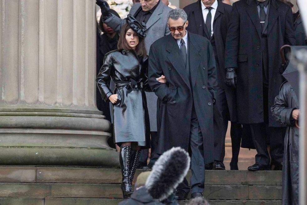 liverpool, england   october 12 zoe kravitz and john turturro film the new batman movie on october 12, 2020 in liverpool, england photo by megagc images