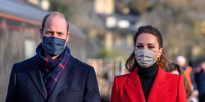 britains prince william, duke of cambridge and britains catherine, duchess of cambridge arrive at bath spa station in bath, in south west england, for a visit to cleve court care home to pay tribute to the efforts of care home staff throughout the covid 19 pandemic, on december 8, 2020, on the final day of engagements on their tour of the uk   during their trip, their royal highnesses hope to pay tribute to individuals, organisations and initiatives across the country that have gone above and beyond to support their local communities this year photo by ben birchall  pool  afp photo by ben birchallpoolafp via getty images