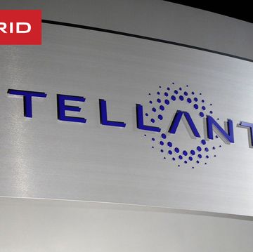 the sign is seen outside of the fca us llc headquarters and technology center as it is changed to stellantis on january 19, 2021 in auburn hills, michigan   newly created european carmaker stellantis motored its way january 18, 2021 onto the paris and milan stock exchanges stellantis    created by the merger of france's psa and us italian rival fiat chrysler    is the world's fourth biggest automaker by volume photo by jeff kowalsky  afp photo by jeff kowalskyafp via getty images