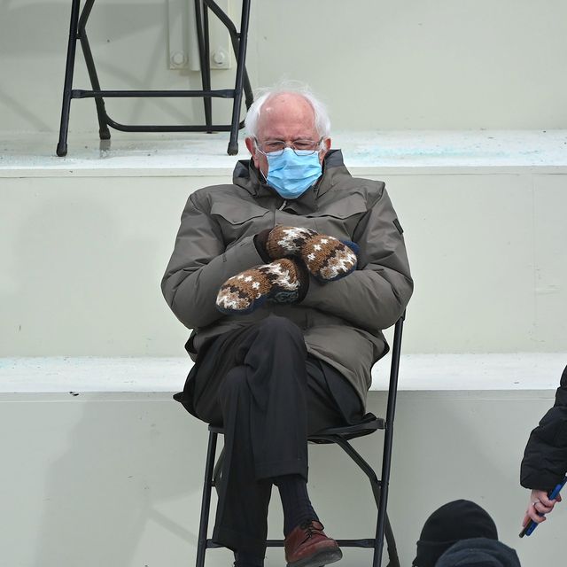 former presidential candidate, senator bernie sanders d vermont sits in the bleachers on capitol hill before joe biden is sworn in as the 46th us president on january 20, 2021, at the us capitol in washington, dc photo by brendan smialowski  afp photo by brendan smialowskiafp via getty images