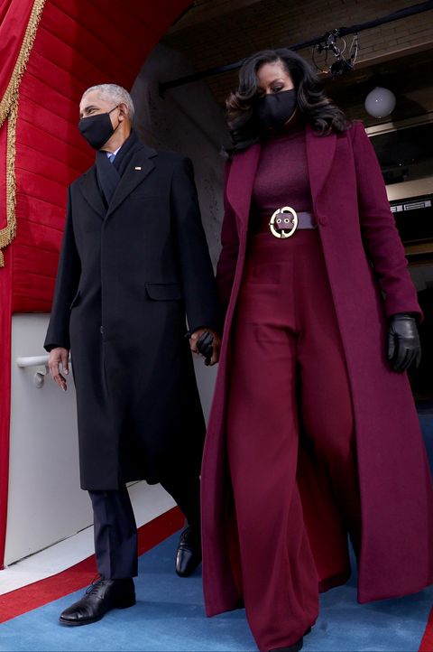 former president barack obama and his wife michelle are seen before us president elect joe biden is sworn in as the 46th us president on january 20, 2021, at the us capitol in washington, dc photo by jonathan ernst  pool  afp photo by jonathan ernstpoolafp via getty images