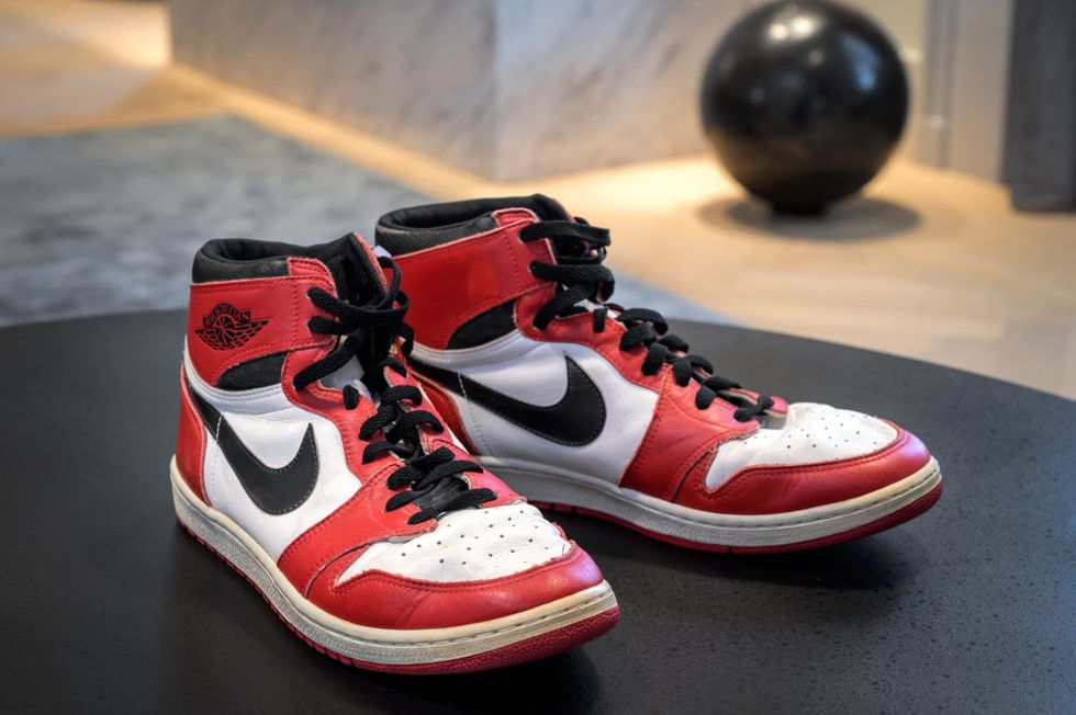 Michael Jordan's famous 98 Air Jordans sell for record-breaking