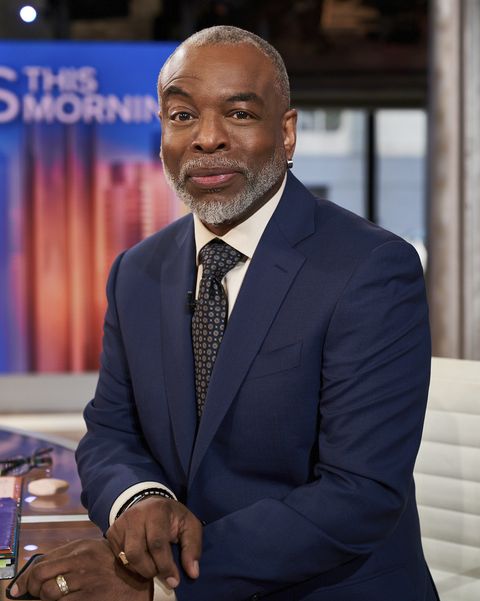 new york   april 19 levar burton joins cbs this morning co hosts gayle king and anthony mason as guest host while tony dokoupil is on parental leave, may 19, live from the broadcast center in ny  pictured levar burton photo by clifton prescodcbs via getty images