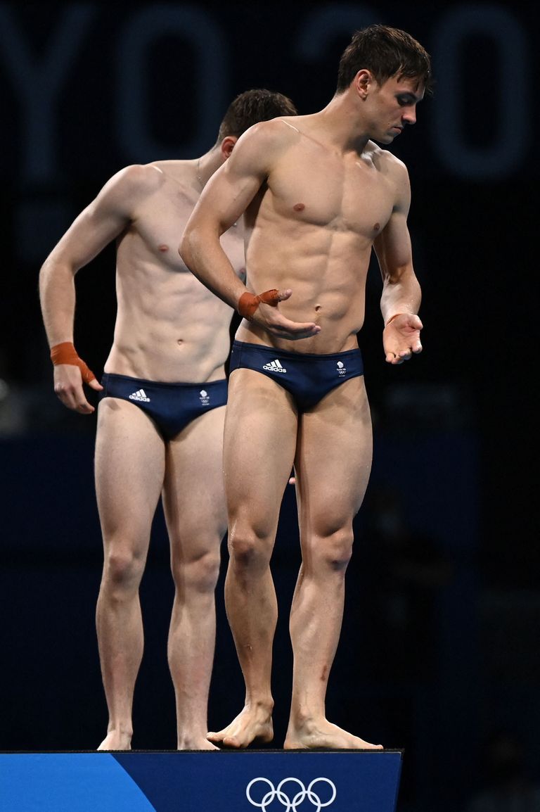 東京2020オリンピックで飛び込み台に立つ、トーマス・デーリー選手