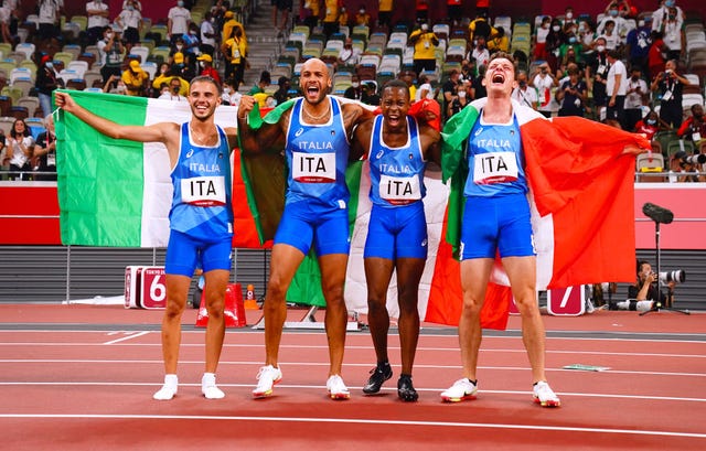 4x100 italia jacobs, desalu, tortu