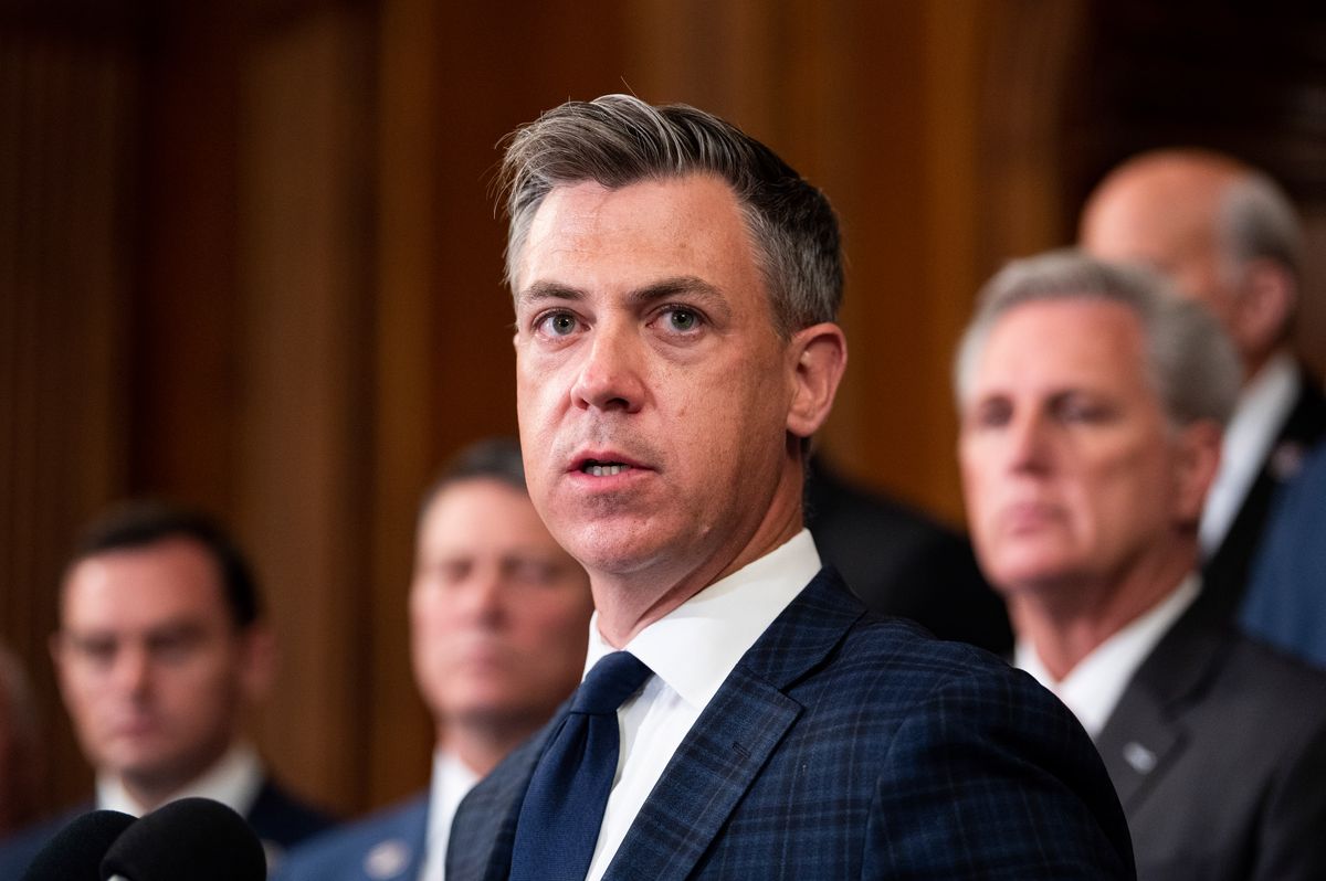 united states   august 31 rep jim banks, r ind, speaks during the house republicans press conference on the us military withdrawal from afghanistan in the rayburn room in the us capitol on tuesday, august 31, 2021 photo by bill clarkcq roll call, inc via getty images