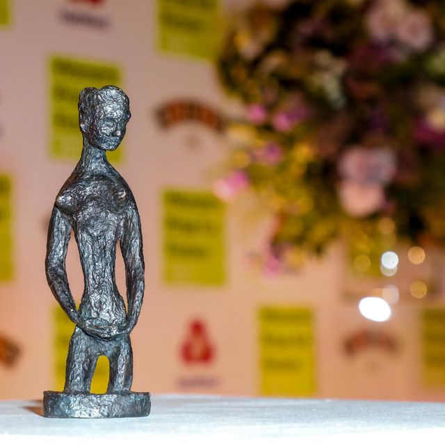 london, england   september 08  the bessie created and donated by the artist grizel niven at the women's prize for fiction 2021 at bedford square gardens on september 8, 2021 in london, england photo by david m benettdave benettgetty images for the green room agency