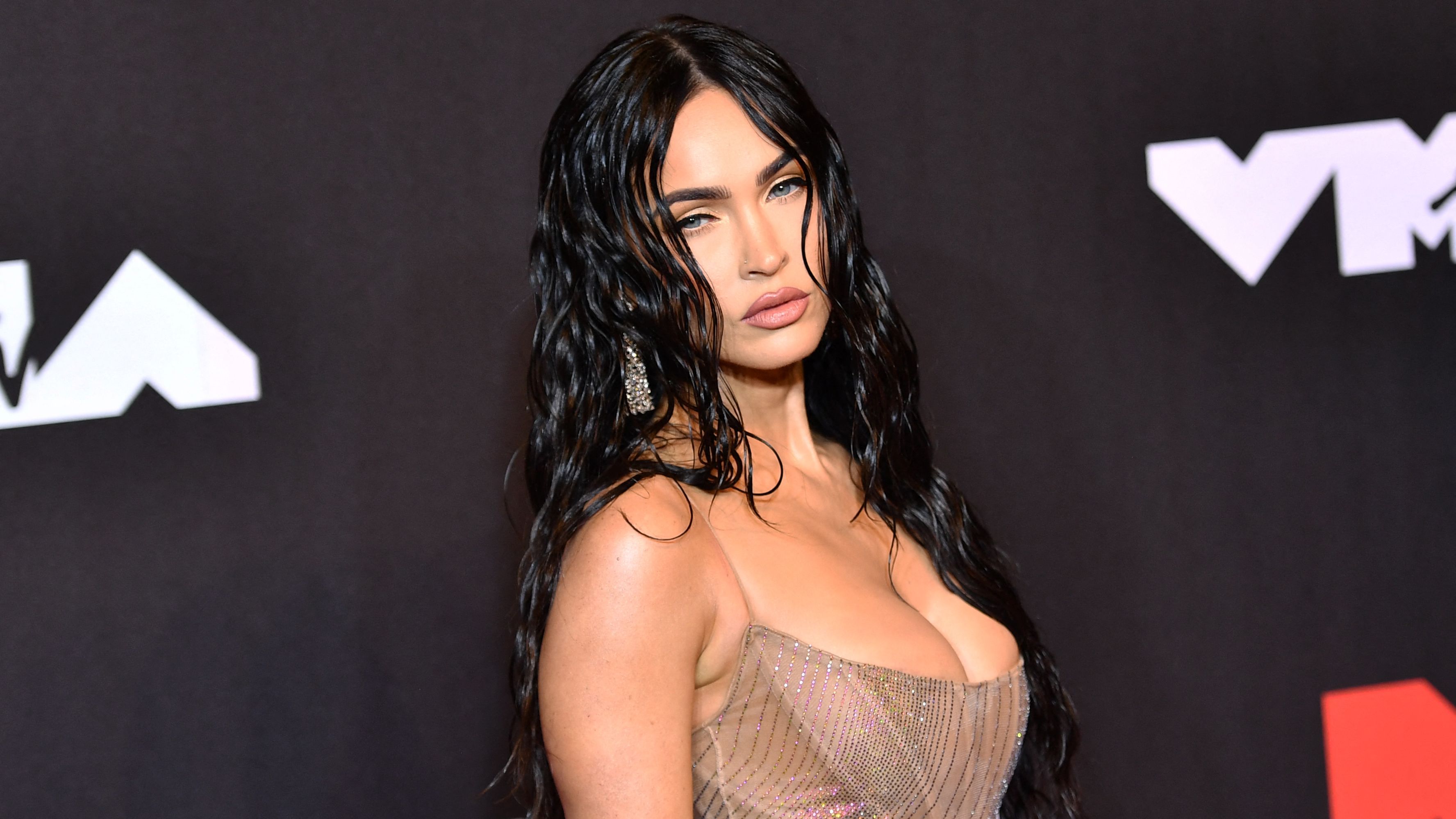 Megan Fox Wore a Completely Sheer Dress to the 2021 MTV VMAs