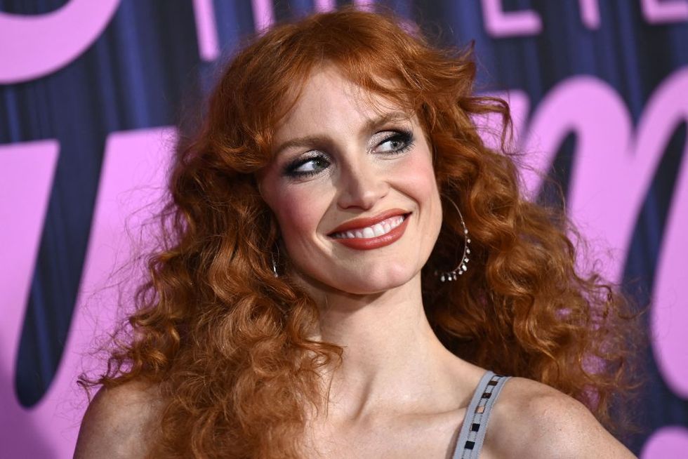 us actress jessica chastain attends the eyes of tammy faye new york premiere on september 14, 2021 photo by angela weiss  afp photo by angela weissafp via getty images