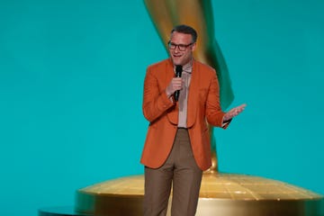 los angeles   september 19 seth rogan appears at the 73rd emmy awards, broadcast sunday, sept 19 800 1100 pm, live et500 800 pm, live pt on the cbs television network and available to stream live and on demand on paramountphoto by cliff lipsoncbs via getty images