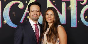 us actor and composer lin manuel miranda l and wife vanessa nadal attend the premiere of encanto at el capitan theatre in los angeles, california on november 3, 2021 photo by michael tran  afp photo by michael tranafp via getty images