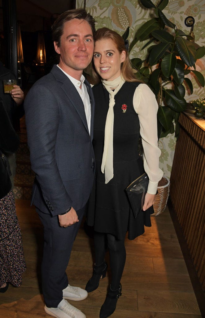 New parents Princess Beatrice and Edoardo Mapelli Mozzi enjoy a night out