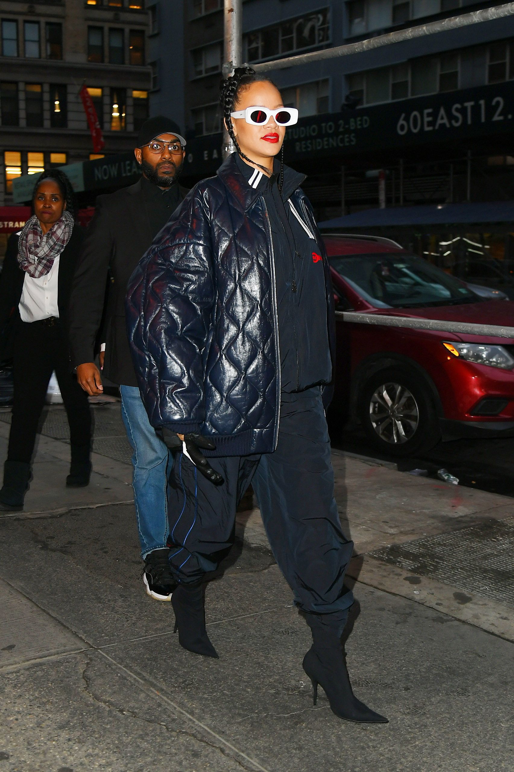 Rihanna Wears All White Louis Vuitton In La