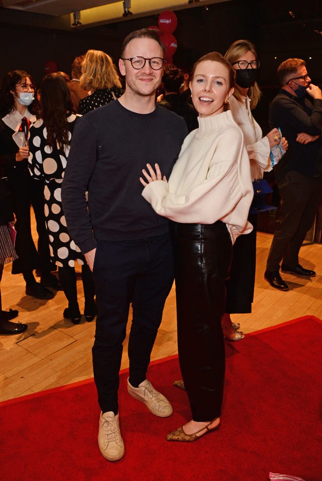 london, england december 12 kevin clifton and stacey dooley attend the press night performance of matthew bournes nutcracker at sadlers wells theatre on december 12, 2021 in london, england photo by david m benettdave benettgetty images