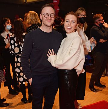 london, england december 12 kevin clifton and stacey dooley attend the press night performance of matthew bournes nutcracker at sadlers wells theatre on december 12, 2021 in london, england photo by david m benettdave benettgetty images