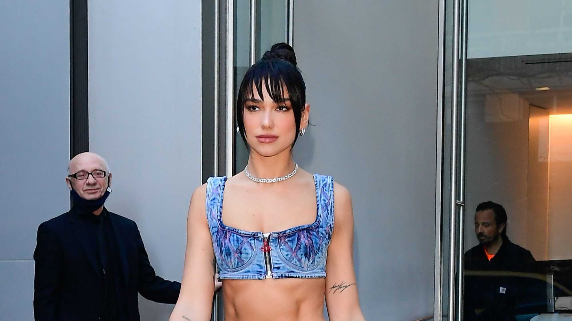 Dua Lipa Wears Leggings With Built-In Shoes While Out in NYC — See