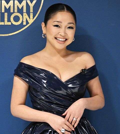 the tonight show starring jimmy fallon    episode 1624    pictured actress lana condor poses backstage on monday, march 28, 2022    photo by todd owyoungnbcnbcu photo bank via getty images