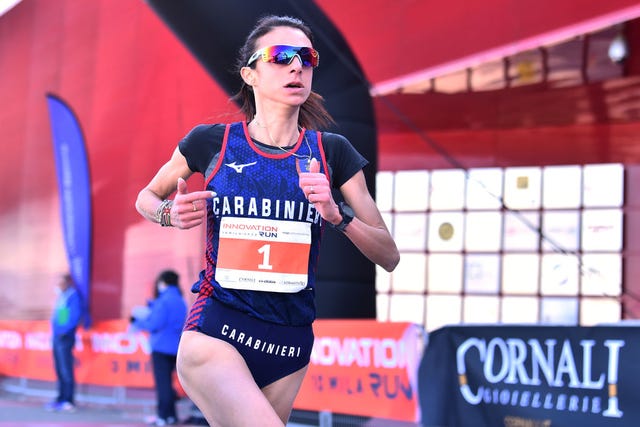 giovanna epis cs carabinieri during the innovation run at the kilometro rosso innovation district in stezzano, italy on 10 april 2022 photo by michele maraviglianurphoto via getty images