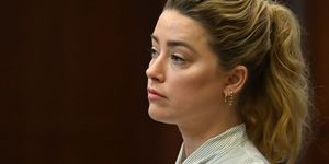 us actress amber heard attends trial at the fairfax county circuit courthouse in fairfax, virginia, on april 19, 2022   us actor johnny depp is suing ex wife heard for libel after she wrote an op ed piece in the washington post in 2018 referring to herself as a public figure representing domestic abuse photo by jim watson  pool  afp photo by jim watsonpoolafp via getty images
