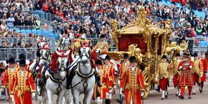 gold state coach horses
