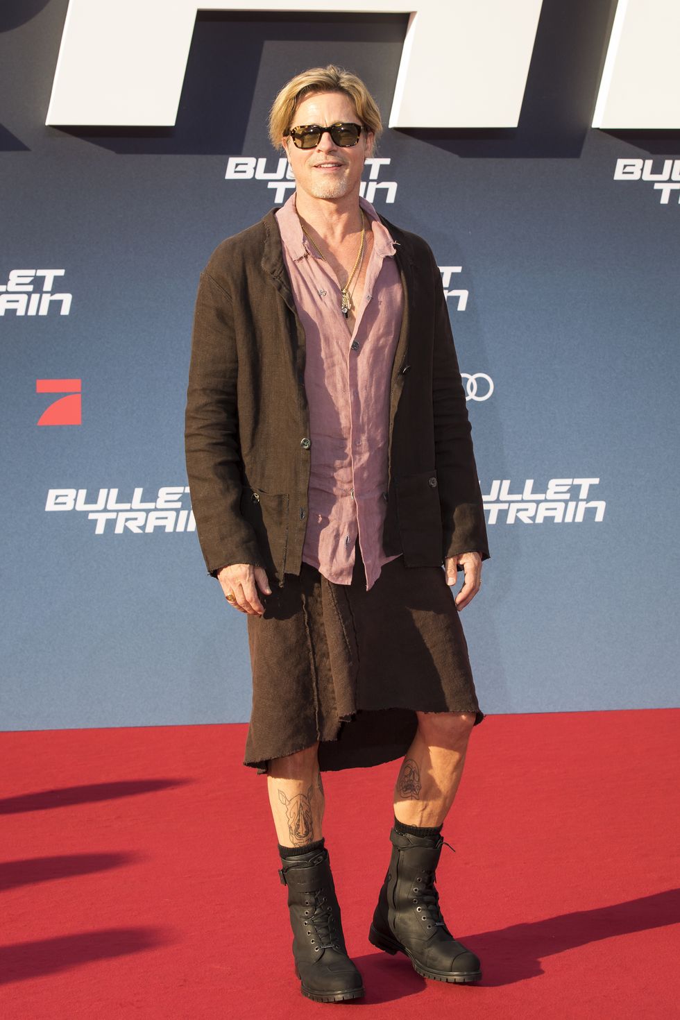 berlin, germany july 19 brad pitt attends the bullet train red carpet screening at zoo palast on july 19, 2022 in berlin, germany photo by ben kriemanngetty images for sony pictures