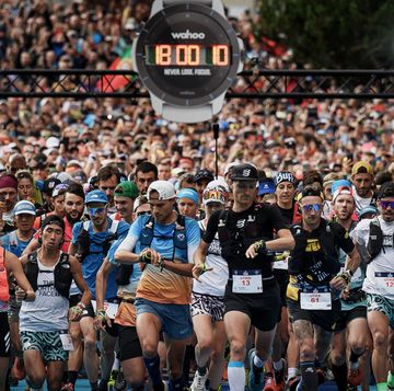 trailers take the start of the 19th edition of the ultra Hiking du mont blanc utmb a 171km Hiking race crossing france, italy and switzerland in chamonix, south eastern france on august 27, 2022 photo by jeff pachoud afp photo by jeff pachoudafp via getty images