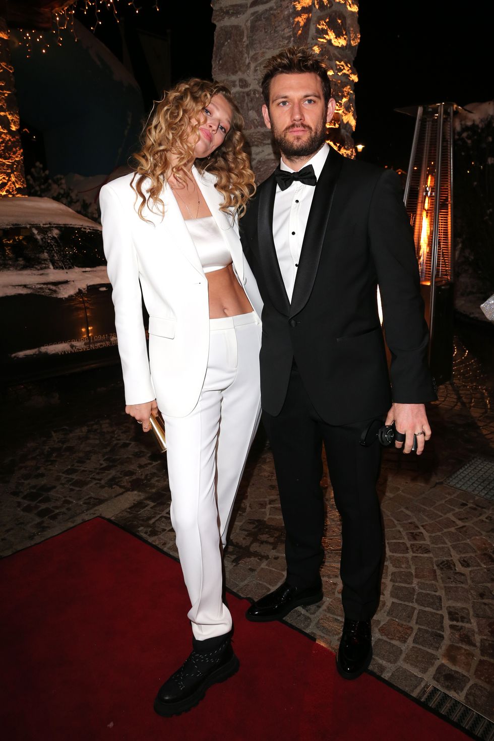 kitzbuehel, austria january 21 toni garrn and alex pettyfer attend the hummerparty during the hahnenkammrennen at hotel kitzhof on january 21, 2023 in kitzbühel, austria photo by gisela schobergetty images
