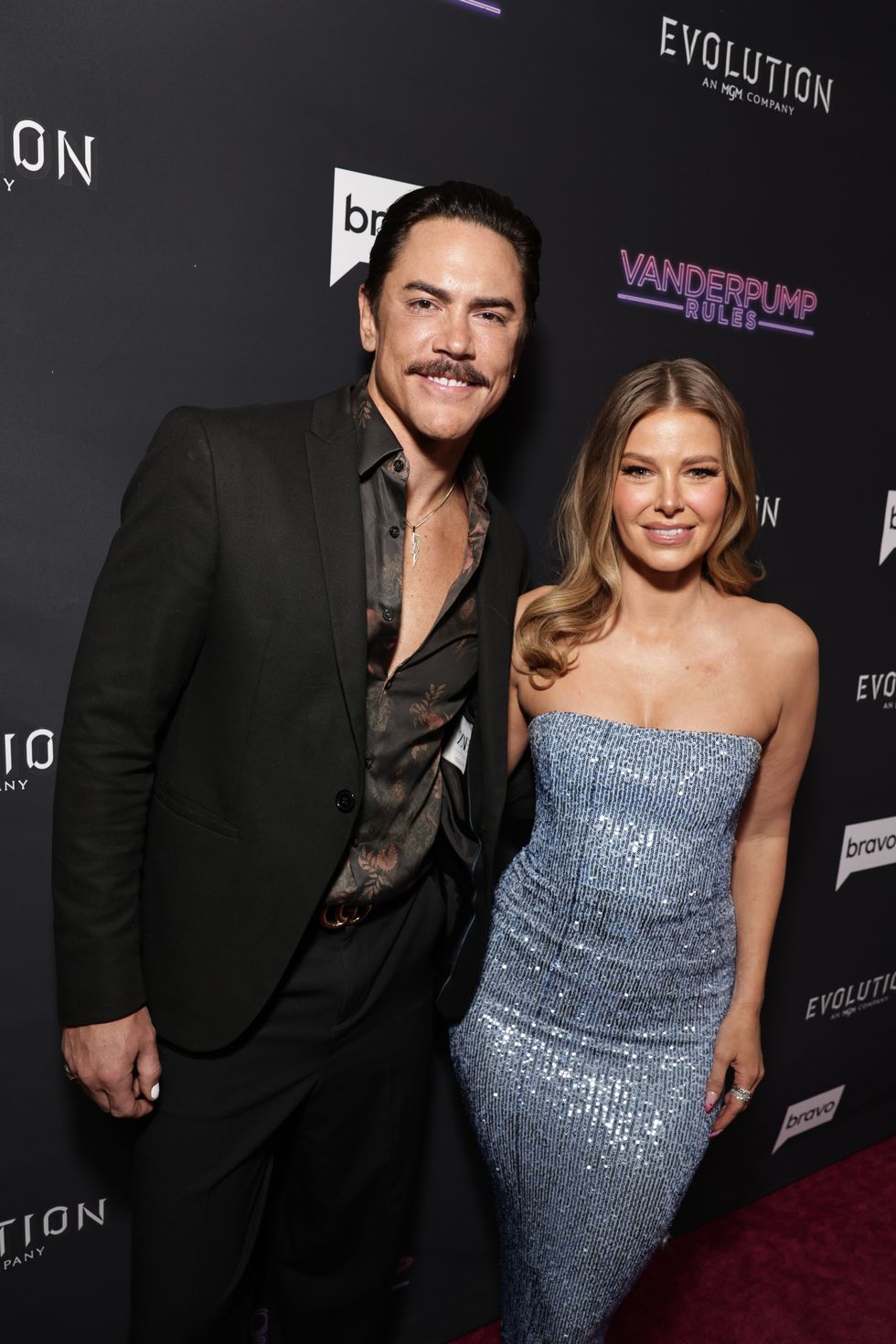 vanderpump rules season 10 premiere party pictured l r tom sandoval, ariana madix photo by todd williamsonbravo via getty images