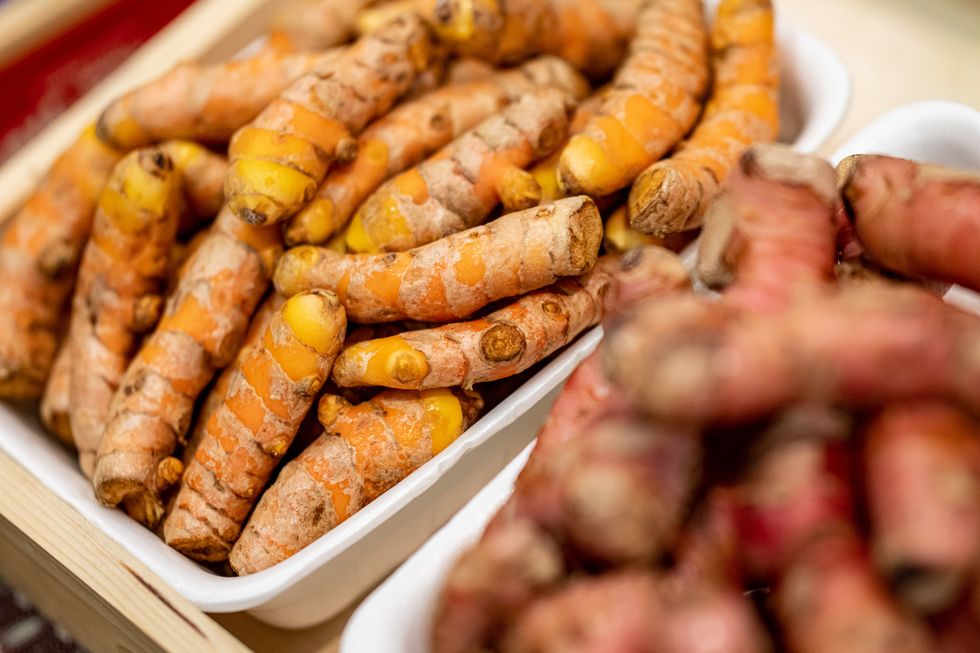 08 february 2023, berlin turmeric is exhibited at fruit logistica fruit logistica is an international trade fair for fruit and vegetable marketing photo fabian sommerdpa photo by fabian sommerpicture alliance via getty images