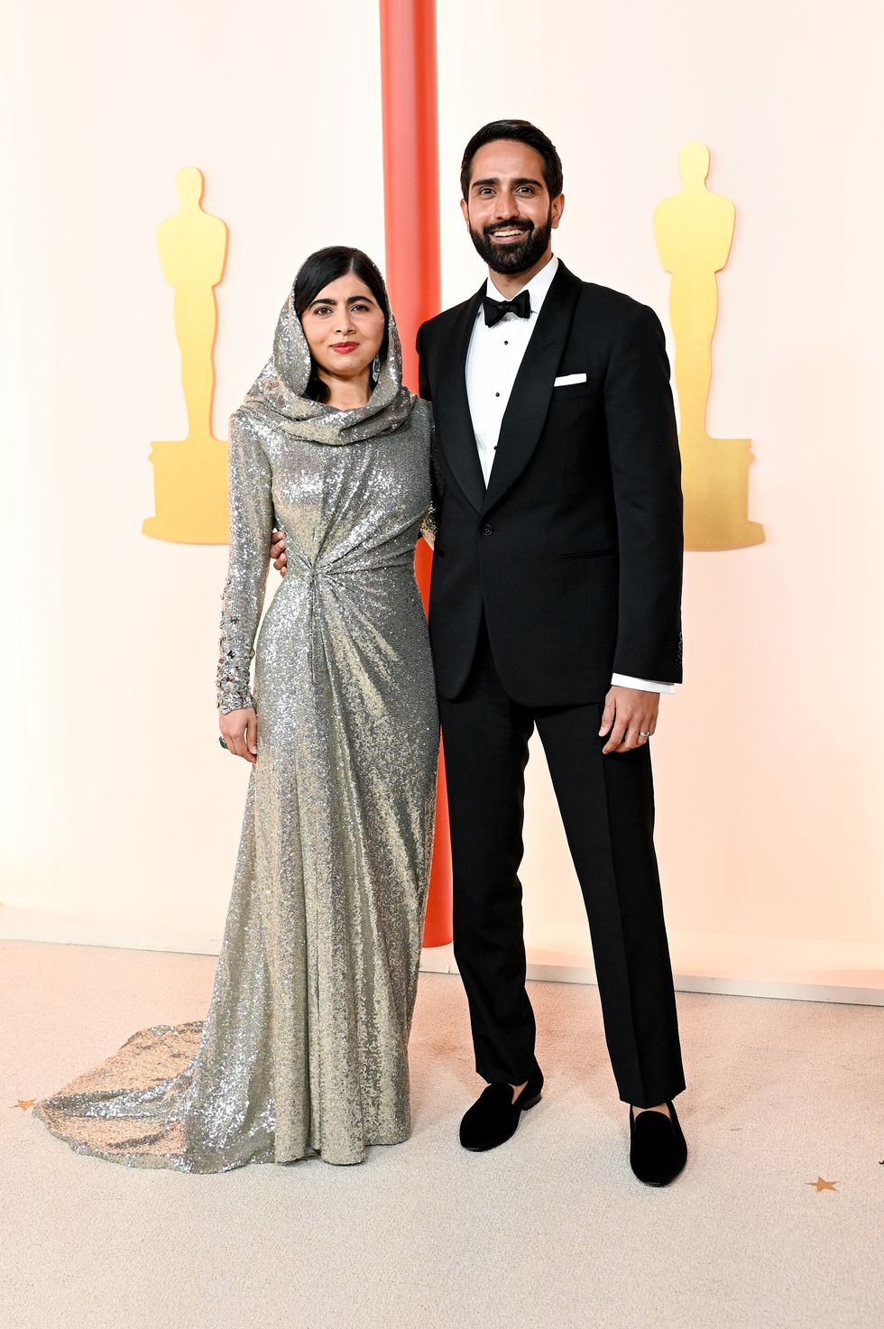 malala yousafzai and asser malik at the 95th annual academy awards held at ovation hollywood on march 12, 2023 in los angeles, california photo by gilbert floresvariety via getty images