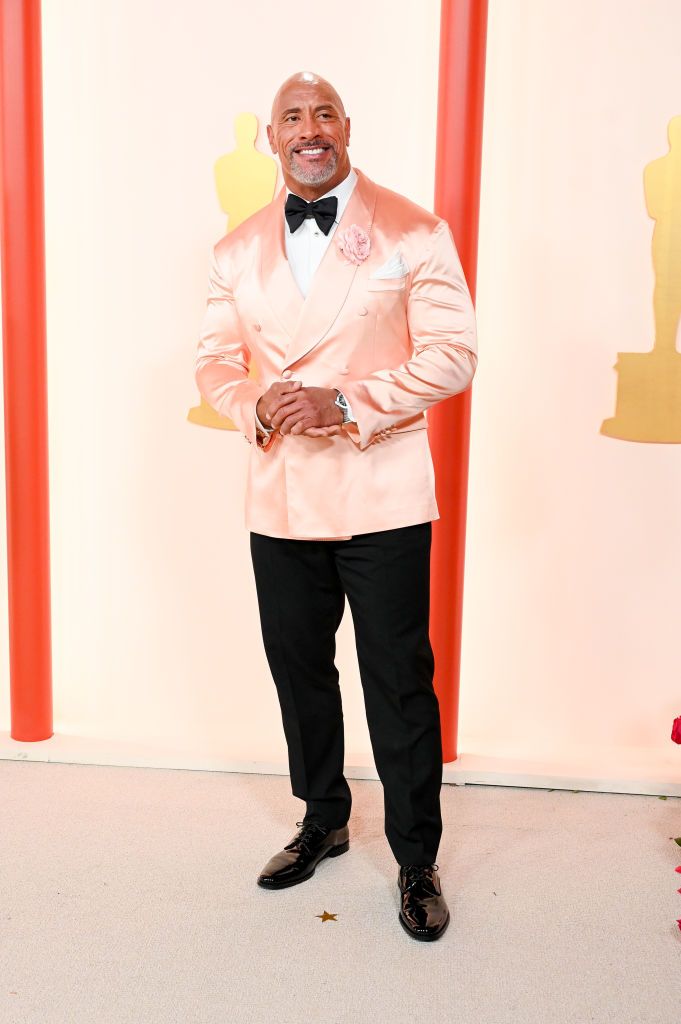 dwayne johnson at the 95th annual academy awards held at ovation hollywood on march 12, 2023 in los angeles, california photo by gilbert floresvariety via getty images