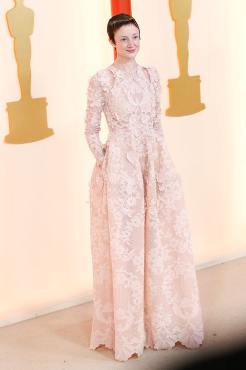 andrea riseborough at the 95th annual academy awards held at ovation hollywood on march 12, 2023 in los angeles, california photo by lexie morelandwwd via getty images