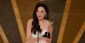malaysian actress michelle yeoh accepts the oscar for best actress in a leading role for everything everywhere all at once onstage during the 95th annual academy awards at the dolby theatre in hollywood, california on march 12, 2023 photo by patrick t fallon afp photo by patrick t fallonafp via getty images
