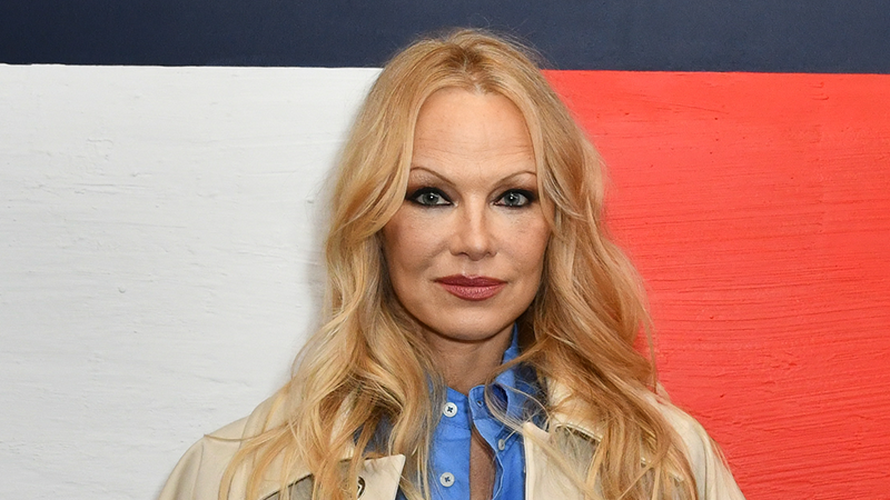preview for Pamela Anderson at the premiere of 'Pamela: A Love Story'